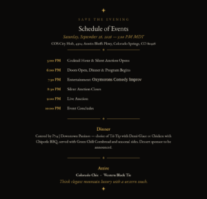Hope on the Rocks schedule of events 2026