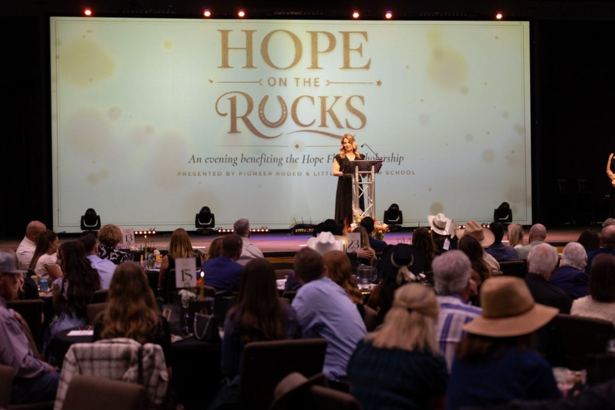Full room at Hope on the Rocks facing the stage